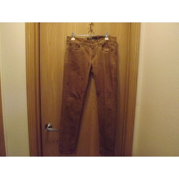 Ralph Lauren BLACK LABEL 105 Skinny‎ canyon brown distressed Jeans Sz 29 - Picture 1 of 16